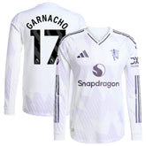 Alejandro Garnacho Manchester United 2025/26 Away Long Sleeve Player Jersey White - Adidas online