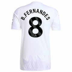 Bruno Fernandes Manchester United 2025/26 Away Replica Player Jersey White - Adidas on sale
