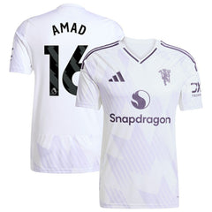 Amad Diallo Manchester United 2025/26 Away Replica Player Jersey White - Adidas sale