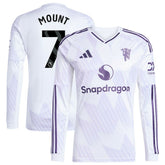 Mason Mount Manchester United 2025/26 Away Replica Long Sleeve Player Jersey White - Adidas discount