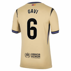 Gavi Barcelona 2025/26 Away Stadium Replica Jersey Gold - Nike discount