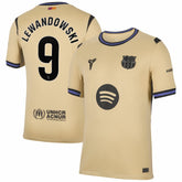 Robert Lewandowski Barcelona 2025/26 Away Stadium Replica Jersey Gold - Nike cheap