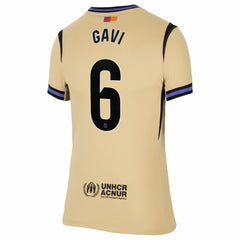 Gavi Barcelona Women's 2025/26 Away Stadium Replica Jersey Gold - Nike discount
