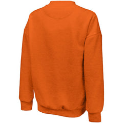Detroit Tigers Majestic Threads Women's Bernard Classic Tri-Blend Sweatshirt - Orange Sweatshirts