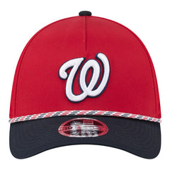 Washington Nationals New Era Rope M-Crown A-Frame 39THIRTY Flex Hat - Red/Navy Hats