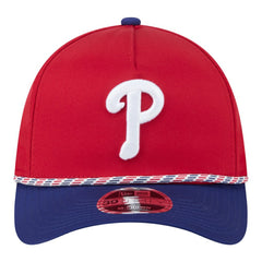 Philadelphia Phillies New Era Rope M-Crown A-Frame 39THIRTY Flex Hat - Red/Royal Hats