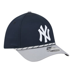 New York Yankees New Era Rope M-Crown A-Frame 39THIRTY Flex Hat - Navy/Gray Hats