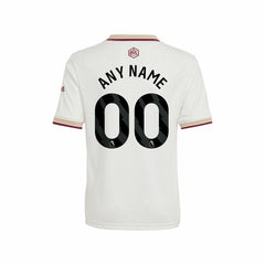 Arsenal Youth 2025/26 Third Replica Custom Jersey White - Adidas for sale