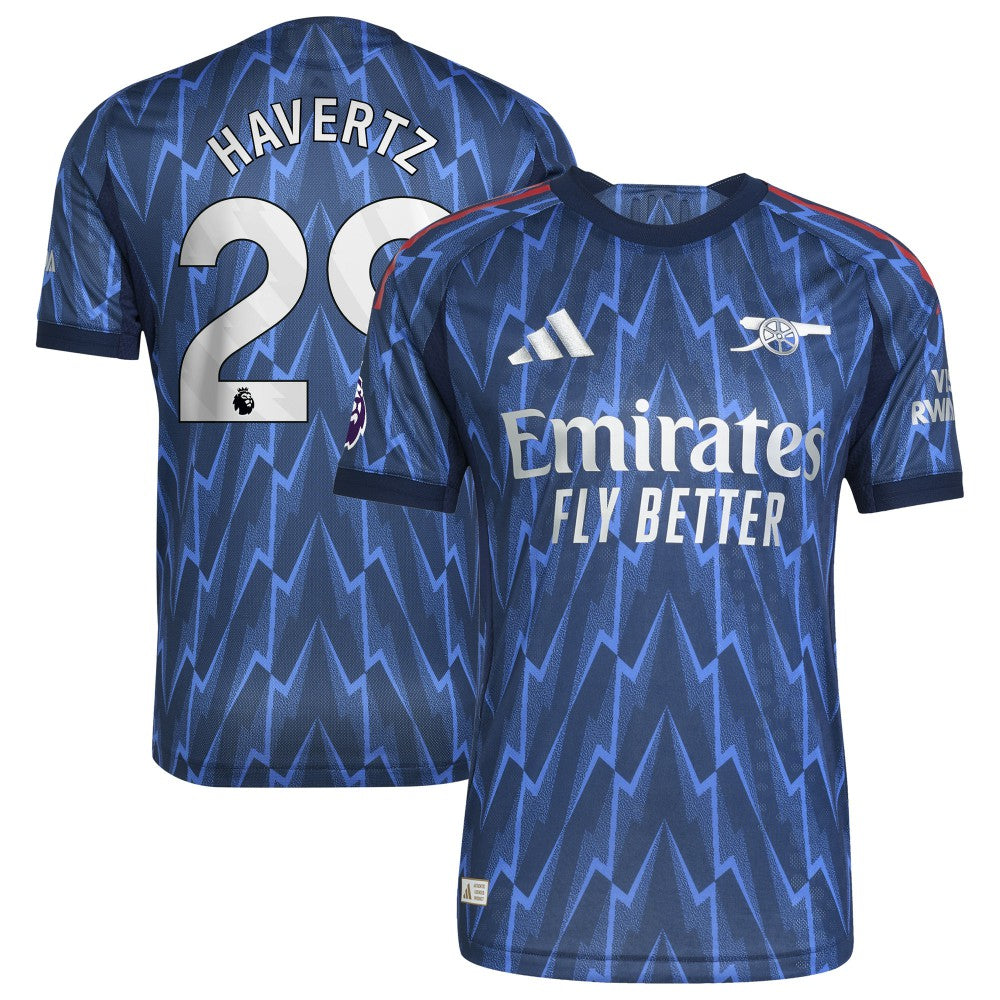 Kai Havertz Arsenal 2025/26 Away Player Jersey Blue - Adidas sale
