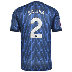 William Saliba Arsenal 2025/26 Away Player Jersey Blue - Adidas for sale