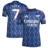 Bukayo Saka Arsenal 2025/26 Away Replica Player Jersey Blue - Adidas sale