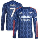 Bukayo Saka Arsenal 2025/26 Away Replica Long Sleeve Player Jersey Blue - Adidas cheap