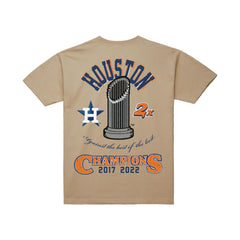 Houston Astros Mitchell & Ness Legacy Defined T-Shirt - Cream T-shirts