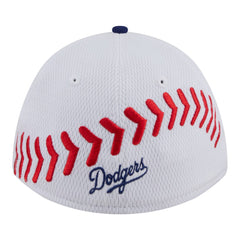 Los Angeles Dodgers New Era Youth Baseball 39THIRTY M-Crown Flex Hat - White/Royal Hats