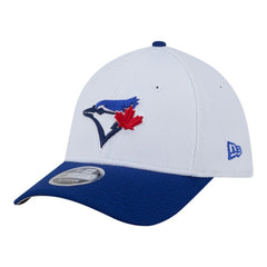 Toronto Blue Jays New Era Youth Baseball 39THIRTY M-Crown Flex Hat - White/Royal Hats