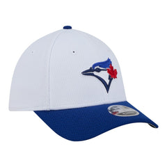 Toronto Blue Jays New Era Youth Baseball 39THIRTY M-Crown Flex Hat - White/Royal Hats