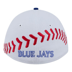 Toronto Blue Jays New Era Youth Baseball 39THIRTY M-Crown Flex Hat - White/Royal Hats