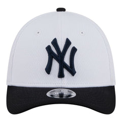 New York Yankees New Era Youth Baseball 39THIRTY M-Crown Flex Hat - White/Navy Hats