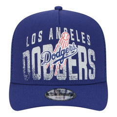 Los Angeles Dodgers New Era Youth Logo Fade A-Frame 9FIFTY Snapback Hat - Royal Hats