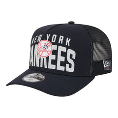 New York Yankees New Era Youth Logo Fade A-Frame 9FIFTY Snapback Hat - Navy Hats