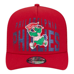 Philadelphia Phillies New Era Youth Logo Fade A-Frame 9FIFTY Snapback Hat - Red Hats