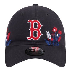 Boston Red Sox New Era Women's Wildflower Casual Classic Adjustable Hat - Navy Hats