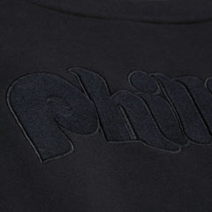 Philadelphia Phillies Mitchell & Ness Phantom Fleece Crewneck Sweatshirt - Black Sweatshirts