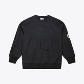 San Diego Padres Mitchell & Ness Phantom Fleece Crewneck Sweatshirt - Black Sweatshirts