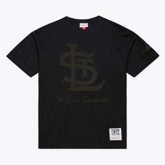 St. Louis Cardinals Mitchell & Ness Cooperstown Collection Phantom T-Shirt - Black T-shirts