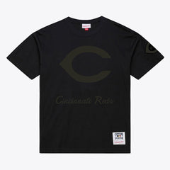 Cincinnati Reds Mitchell & Ness Cooperstown Collection Phantom T-Shirt - Black T-shirts
