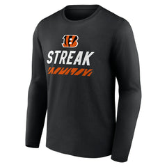 Cincinnati Bengals Streak Long Sleeve T-Shirt - Black T-shirts