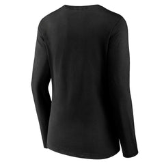 Cincinnati Bengals Women's Streak V-Neck Long Sleeve T-Shirt - Black T-shirts
