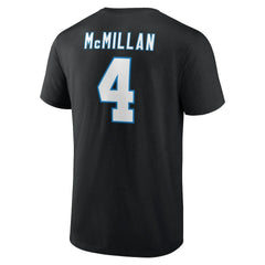 Tetairoa McMillan Carolina Panthers Icon Name & Number T-Shirt - Black T-shirts
