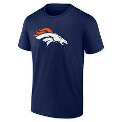 Bo Nix Denver Broncos Icon Name & Number T-Shirt - Navy T-shirts