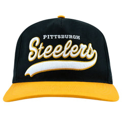 Pittsburgh Steelers Golf Wang Unisex Snapback Hat - Black/Gold Hats
