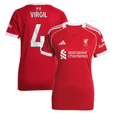 Virgil van Dijk Liverpool Women's 2025/26 Home Replica Jersey Red - Adidas for sale