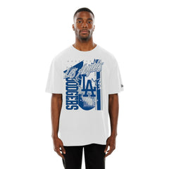 Los Angeles Dodgers New Era Big Graphic Domestic T-Shirt - White T-shirts
