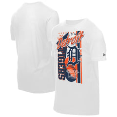 Detroit Tigers New Era Big Graphic Domestic T-Shirt - White T-shirts