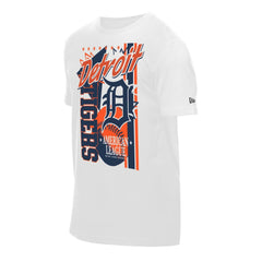 Detroit Tigers New Era Big Graphic Domestic T-Shirt - White T-shirts
