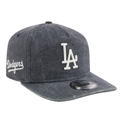 Los Angeles Dodgers New Era Throwback Denim Classic 19TWENTY Adjustable Hat - Navy Heather Hats