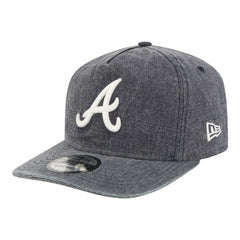 Atlanta Braves New Era Denim Classic 19TWENTY Adjustable Hat - Navy Heather Hats