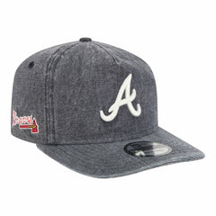 Atlanta Braves New Era Denim Classic 19TWENTY Adjustable Hat - Navy Heather Hats
