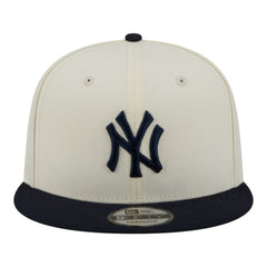 New York Yankees New Era Localized 9FIFTY Snapback Hat - Cream/Navy Hats