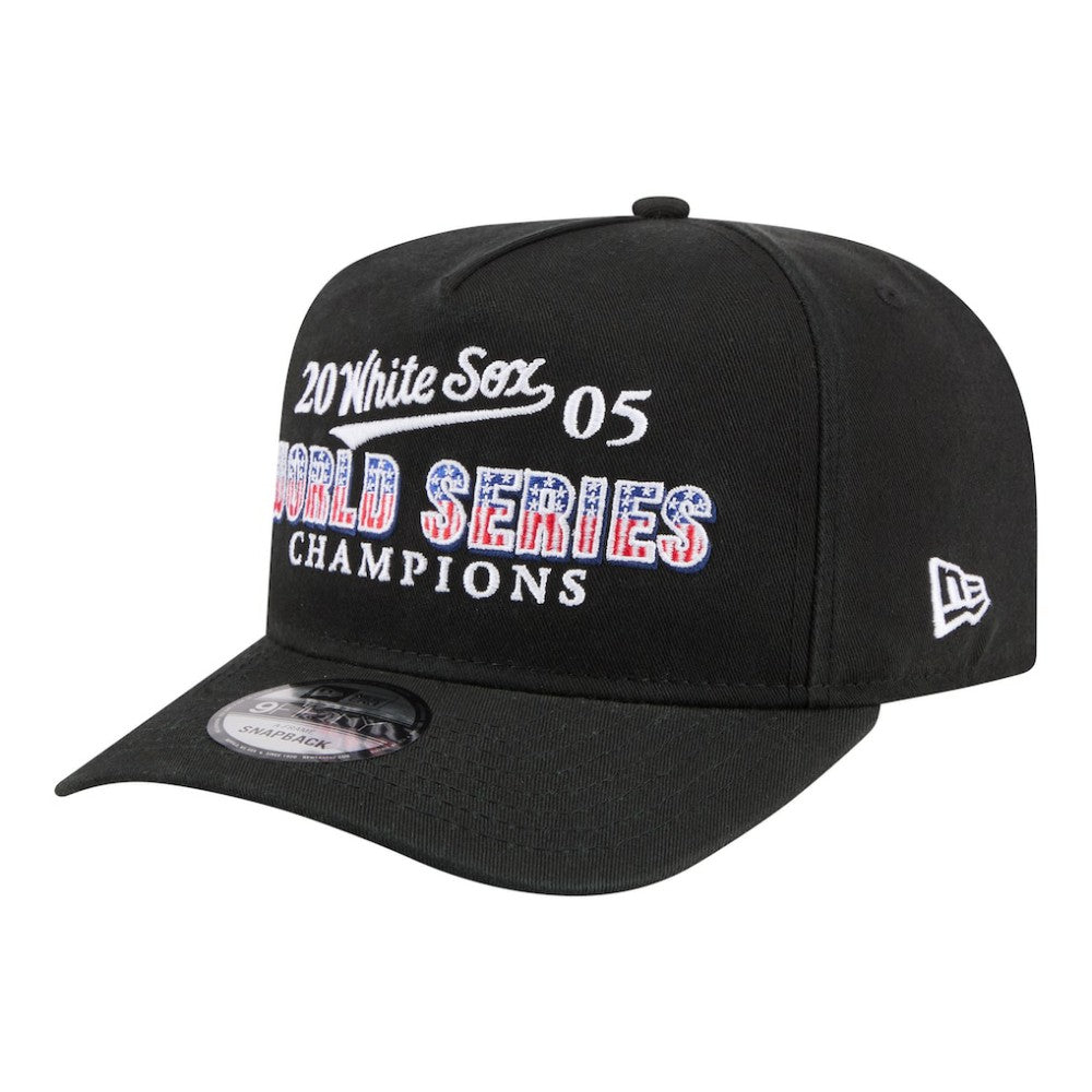 Chicago White Sox New Era 2005 World Series Champions Historic 9FIFTY A-Frame Snapback Hat - Black Hats