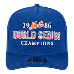 New York Mets New Era 1986 World Series Champions Throwback 9FIFTY A-Frame Snapback Hat - Royal Hats