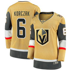 Kaedan Korczak Vegas Golden Knights Fanatics Women's Home Breakaway Jersey - Gold | US 203292108