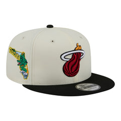Miami Heat Injection Localized 9FIFTY Snapback Hat White - New Era