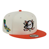 Anaheim Ducks New Era Injection Localized Two-Tone 9FIFTY Snapback Hat - White/Orange | US 203293137