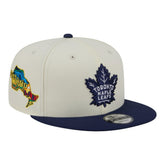 Toronto Maple Leafs New Era Injection Localized Two-Tone 9FIFTY Snapback Hat - White/Navy | US 203293143