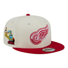 Detroit Red Wings New Era Injection Localized Two-Tone 9FIFTY Snapback Hat - White/Red | US 203293145